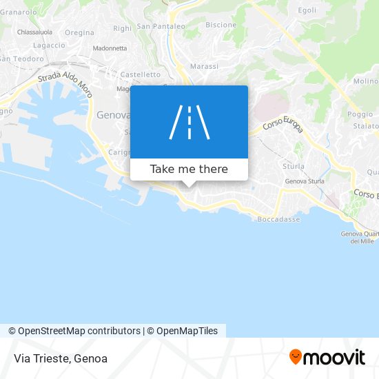 Via Trieste map