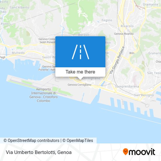 Via Umberto Bertolotti map