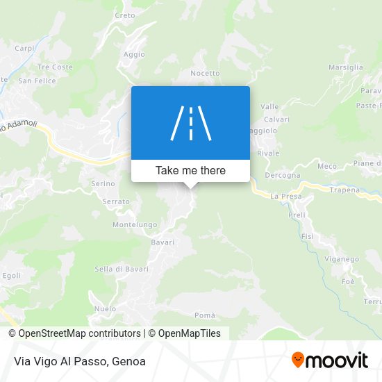 Via Vigo Al Passo map