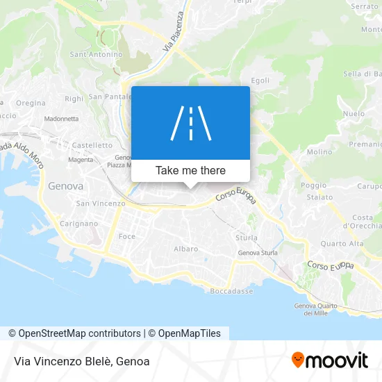 Via Vincenzo Blelè map