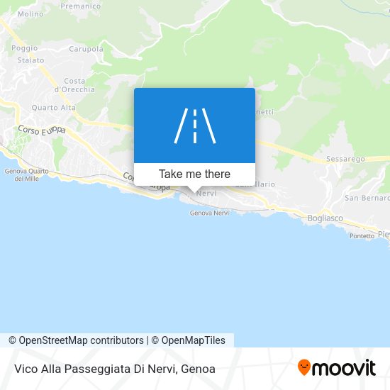 Vico Alla Passeggiata Di Nervi map