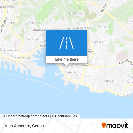 Vico Assereto map