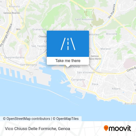 Vico Chiuso Delle Formiche map