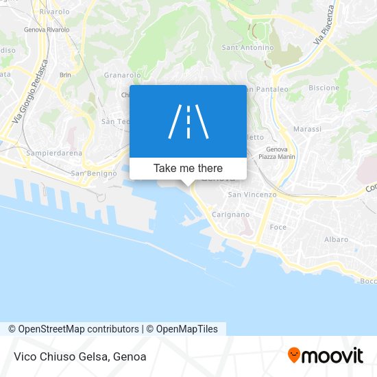 Vico Chiuso Gelsa map