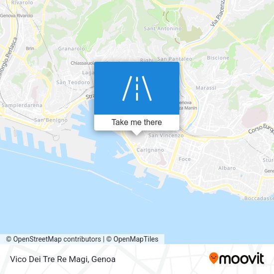 Vico Dei Tre Re Magi map