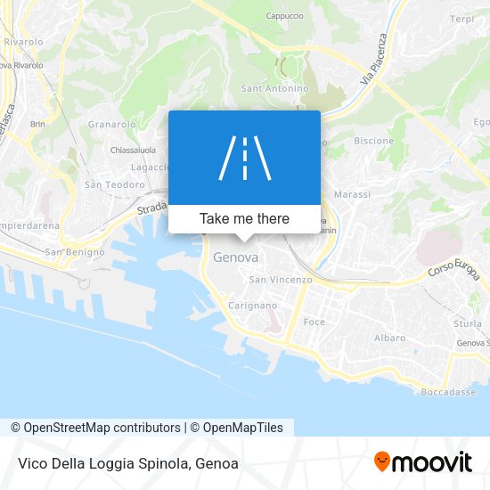 Vico Della Loggia Spinola map