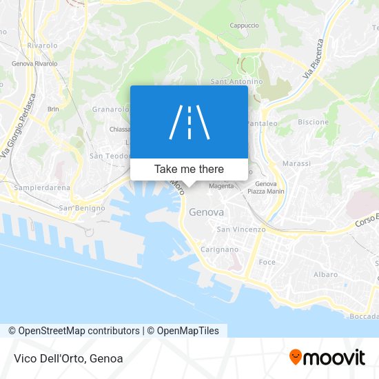 Vico Dell'Orto map