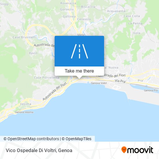 Vico Ospedale Di Voltri map