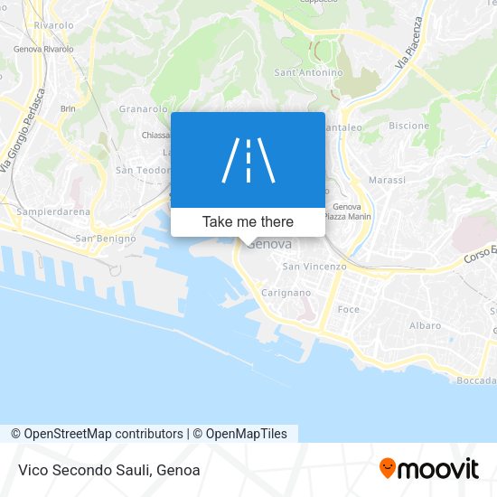 Vico Secondo Sauli map