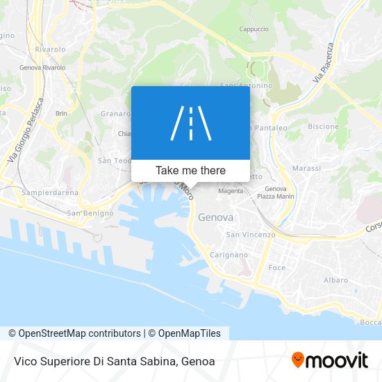 Vico Superiore Di Santa Sabina map