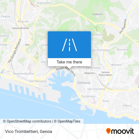 Vico Trombettieri map