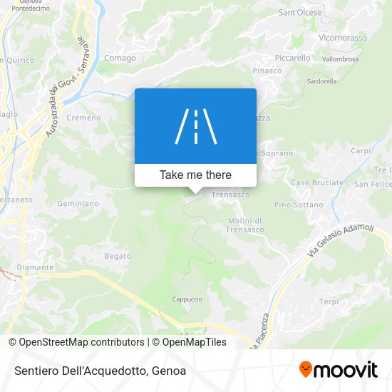 Sentiero Dell'Acquedotto map