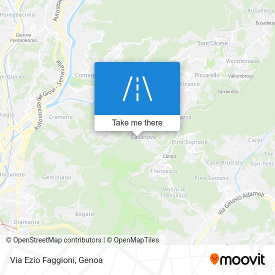 Via Ezio Faggioni map