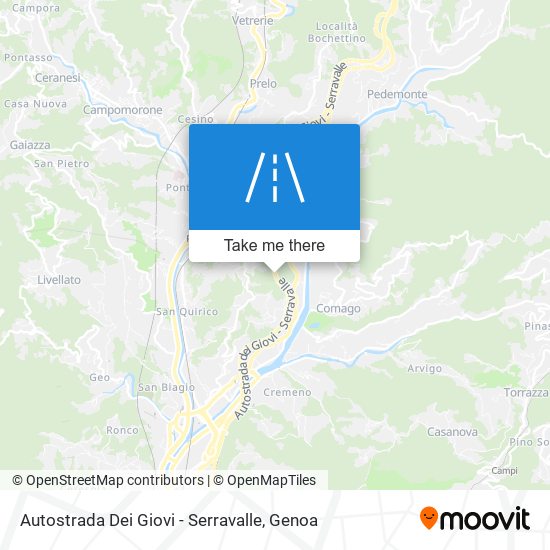 Autostrada Dei Giovi - Serravalle map