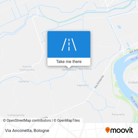 Via Anconetta map