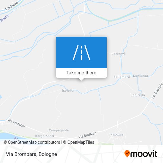 Via Brombara map