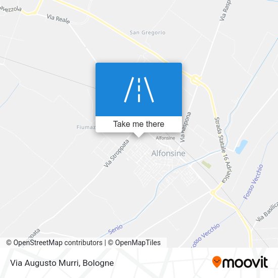 Via Augusto Murri map
