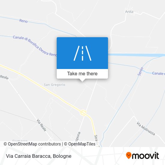 Via Carraia Baracca map