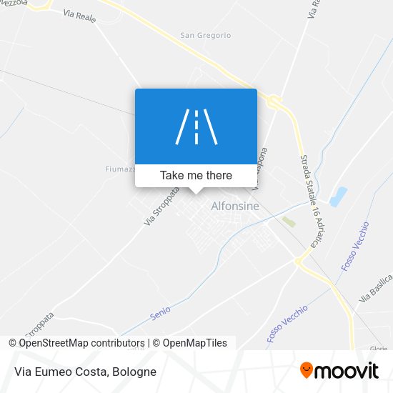 Via Eumeo Costa map