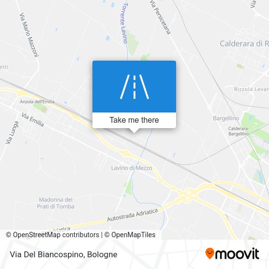 Via Del Biancospino map