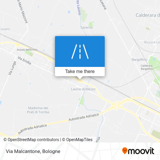 Via Malcantone map