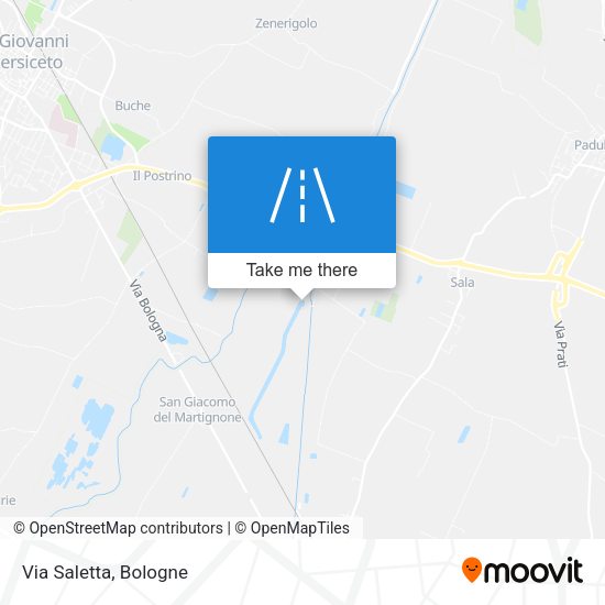 Via Saletta map