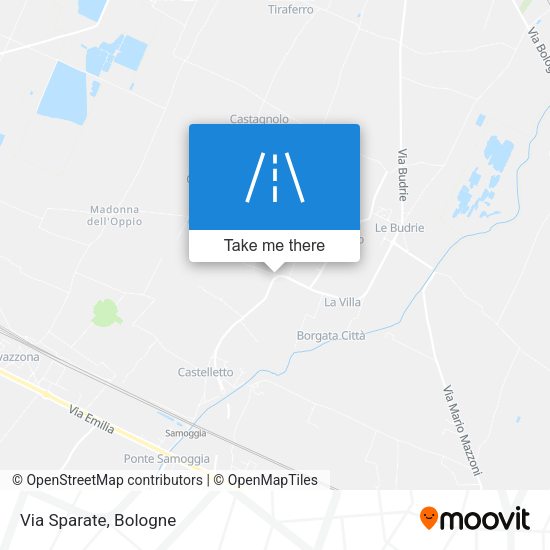 Via Sparate map