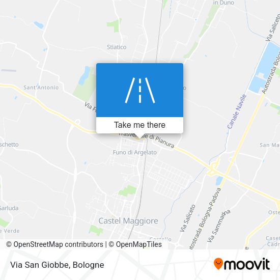Via San Giobbe map