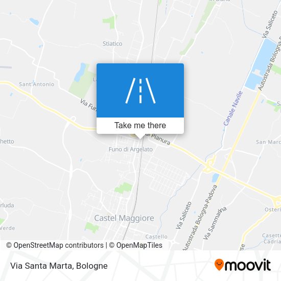 Via Santa Marta map