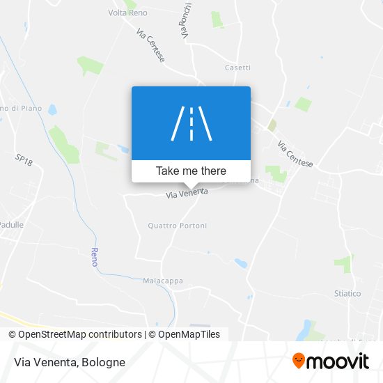 Via Venenta map
