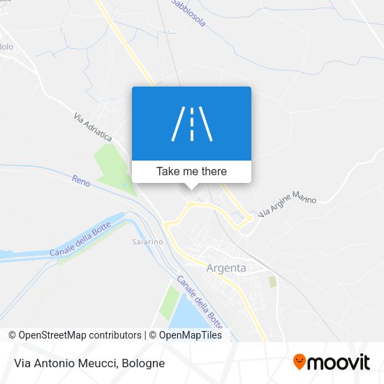 Via Antonio Meucci map