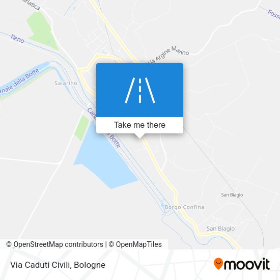 Via Caduti Civili map