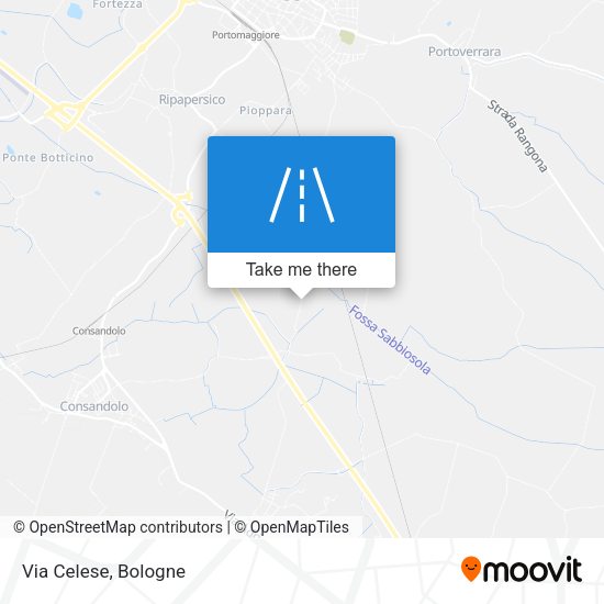 Via Celese map
