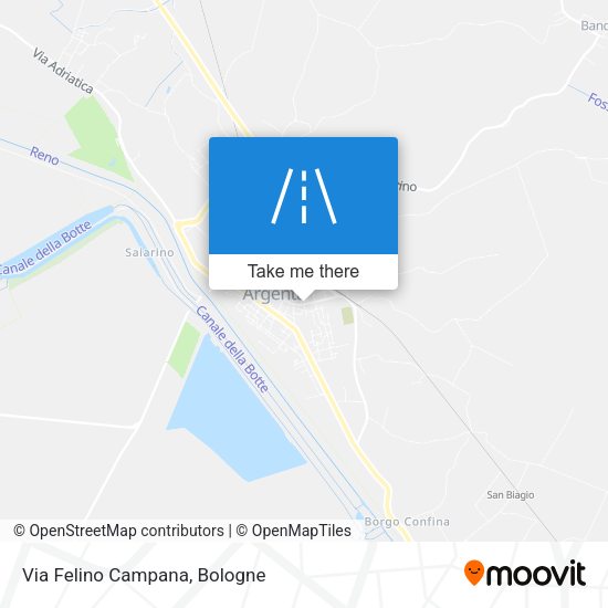 Via Felino Campana map