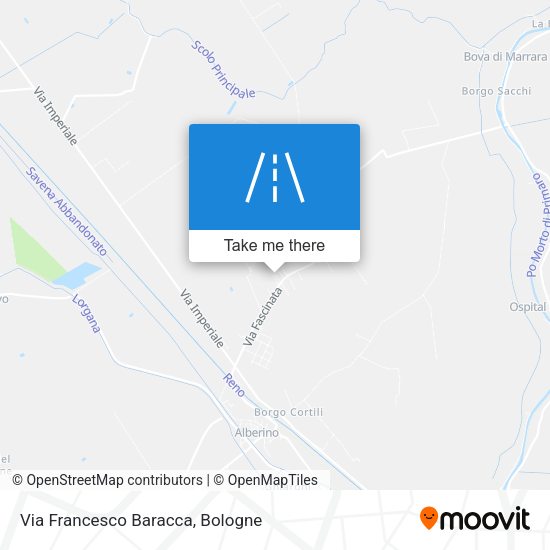 Via Francesco Baracca map