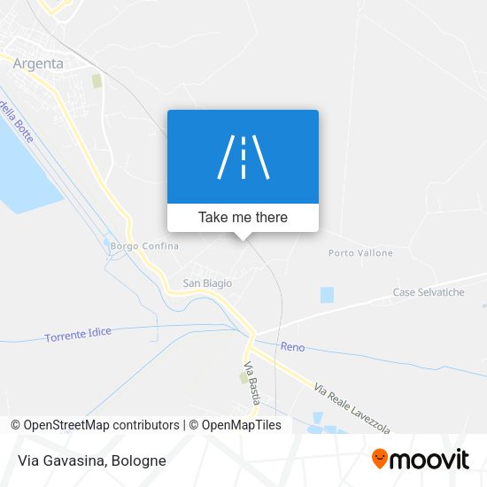 Via Gavasina map