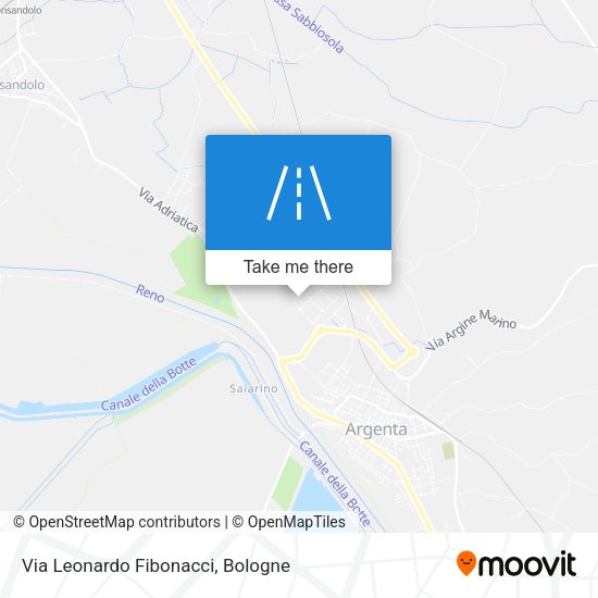 Via Leonardo Fibonacci map