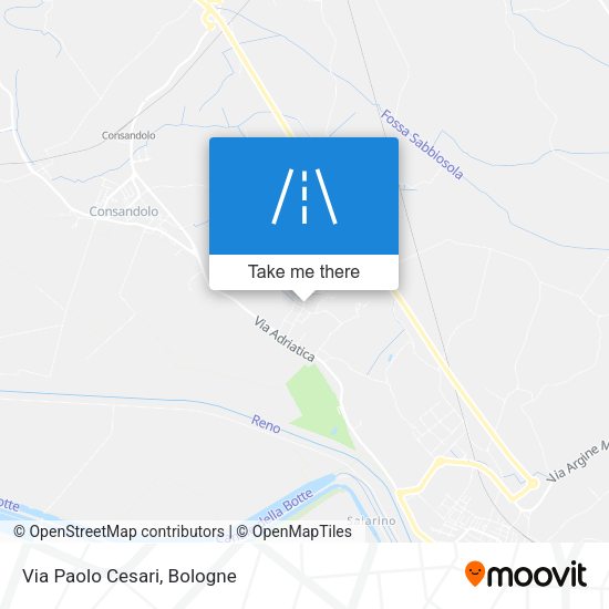 Via Paolo Cesari map