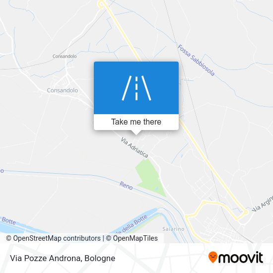 Via Pozze Androna map