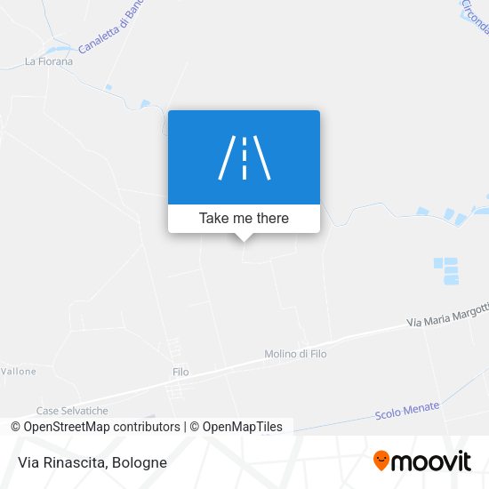 Via Rinascita map