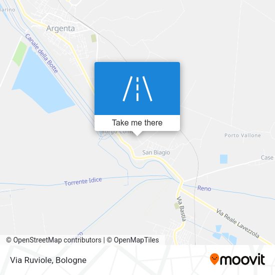 Via Ruviole map