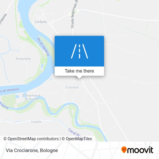 Via Crociarone map
