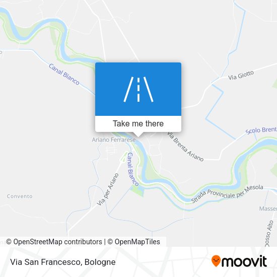 Via San Francesco map