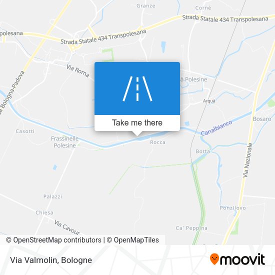 Via Valmolin map