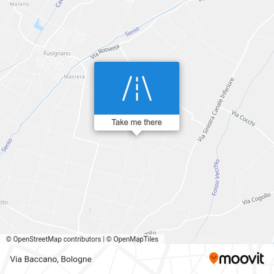Via Baccano map