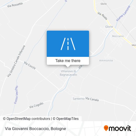Via Giovanni Boccaccio map