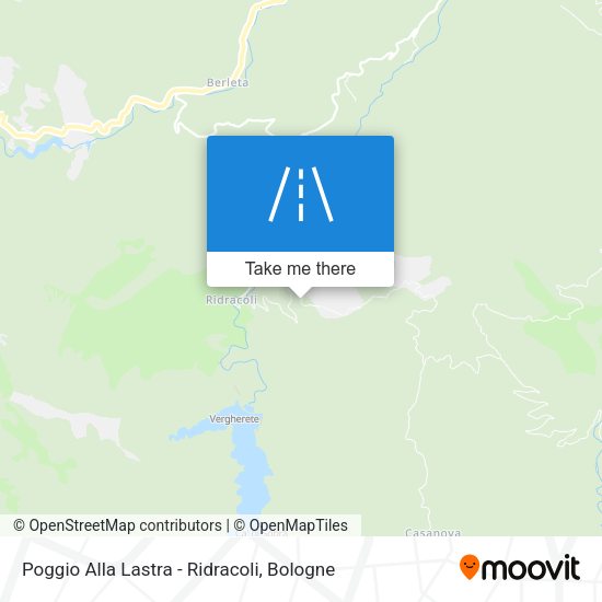 Poggio Alla Lastra - Ridracoli map