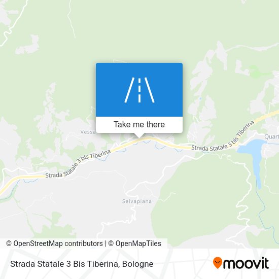 Strada Statale 3 Bis Tiberina map