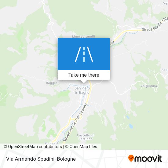 Via Armando Spadini map