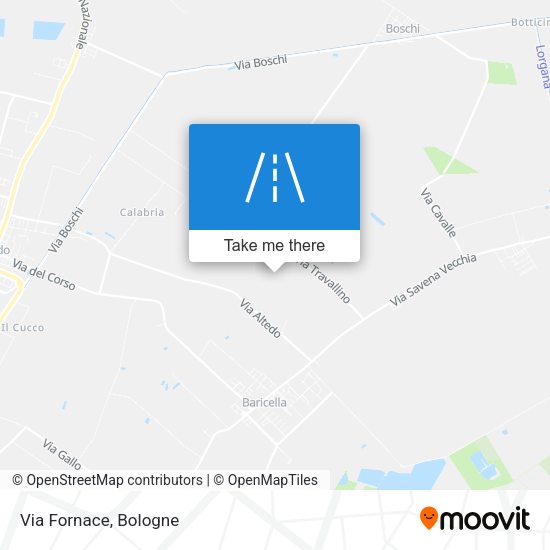 Via Fornace map